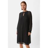 Comma Semi-Transparent Dress with Open Detail - Black
