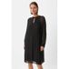 Comma Semi-Transparent Dress with Open Detail - Black