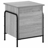 vidaXL Opbergbox Grijs Sonoma 80 x 40 x 49,5 cm Bewerkt hout