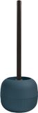 MSV - Gino blauwe toiletborstel - 9,1 x 9,1 x 37,4 cm - Modern en elegant design - Lange ergonomische handgreep - Stevige en spatwaterdichte houder - Hygiënisch en praktisch accessoire