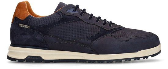 Van Lier Heren Donkerblauwe Nubuck Sneakers Maat 43