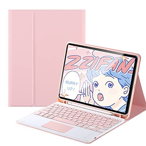 QYiD toetsenbordcase 9.7 voor iPad 2018 (6e Gen) - 2017 (5e Gen) - iPad Pro 9.7 - iPad Air 2 & 1, Roze