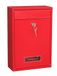 Kippen 10006AR – brievenbus, model mei, kleur: rood, afmetingen: 320 x 215 x 90 mm.