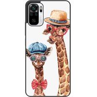 Xiaomi Redmi Note Funny girafe Verstevigd hoesje met sublimatie bedrukking