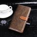 Merkloos idewei Crocodile Texture Horizontale Flip Leren Case met Houder & Kaartsleuven & Portemonnee (Ebbenhout)