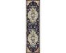 Safavieh Boho Chic Indoor Geweven Vloerkleed, Monaco Collectie, MNC249, Zwart & Blauw, 66 x 244 cm