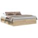 vidaXL Cadre de lit Chêne Sonoma 200x200 cm
