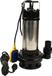 Pompe de relevage - Pompe pour eaux usées/eaux sales - 1500 W - IP68, étanche - Acier inoxydable - Interrupteur à flotteur - Convient pour drainage, puisards, jardin - Noir