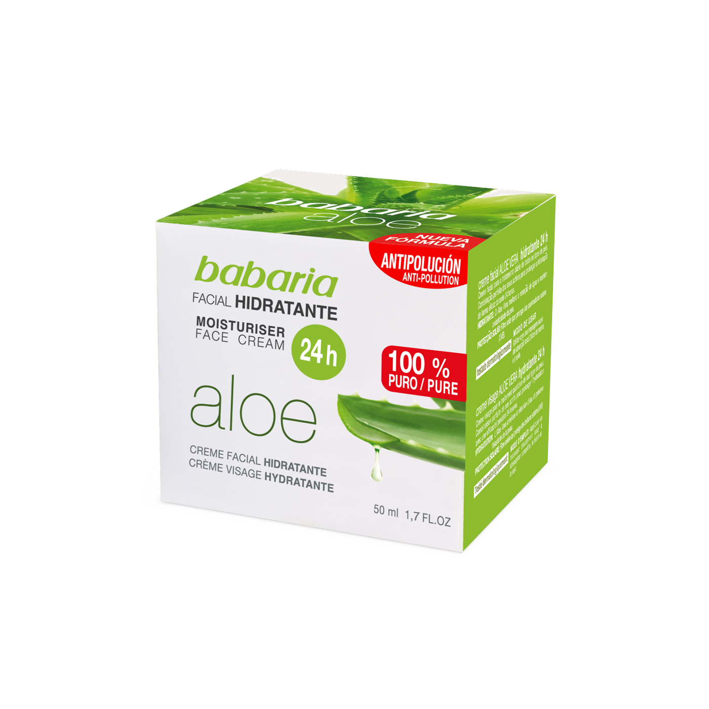 - Voedende GezichtscrÃ¨me Aloe Vera Babaria 50 ml 50 ml / dames