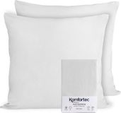 Komfortec Set van 2 Premium Jersey Kussenslopen 40x40 cm - Superzachte Kussenhoes – 100% Katoen – 150 g/m² - Wit