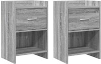 vidaXL Nachtkastjes 2 stuks Grijs Sonoma 40 x 30 x 60 cm Bewerkt hout