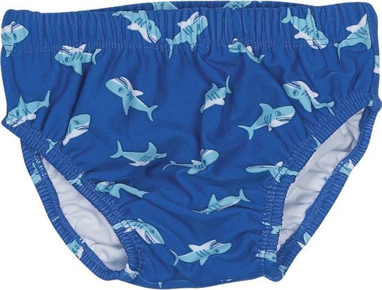 Playshoes UV herbruikbare Zwemluier Kinderen Shark - Blauw - Maat 86/92