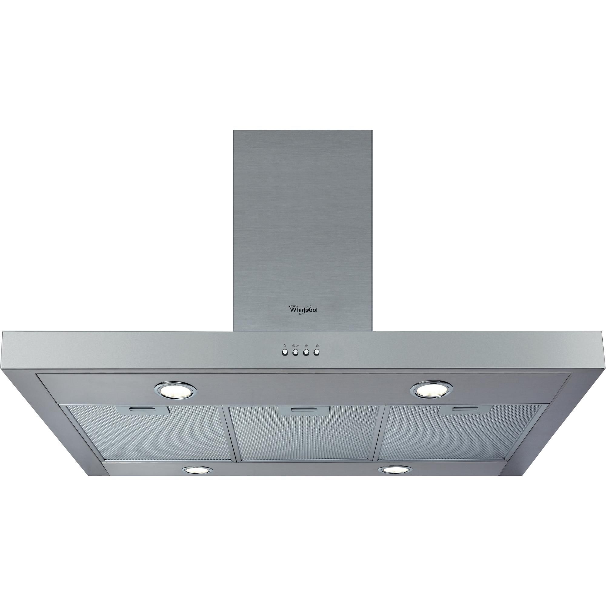 Whirlpool WIB93LMX Eiland Roestvrijstaal Afzuigkap