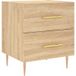 Chêne Sonoma Table de chevet 40x35x47.5 cm Bois d'ingénierie