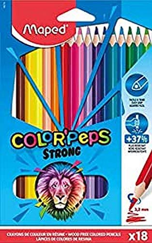 Maped Strong Color'Peps Kleurpotloden - 18 stuks