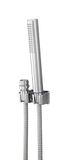 WENKO 81340100 wastafel douche met duobaak 170 x 2,7 x 2,7 cm (slang 150 cm, handdouche 20 cm) Gepolijst zilver messing