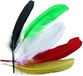 Glorex Hobby Gekleurde sierveren of indianenveren - 16 cm - 15x stuks - knutselen
