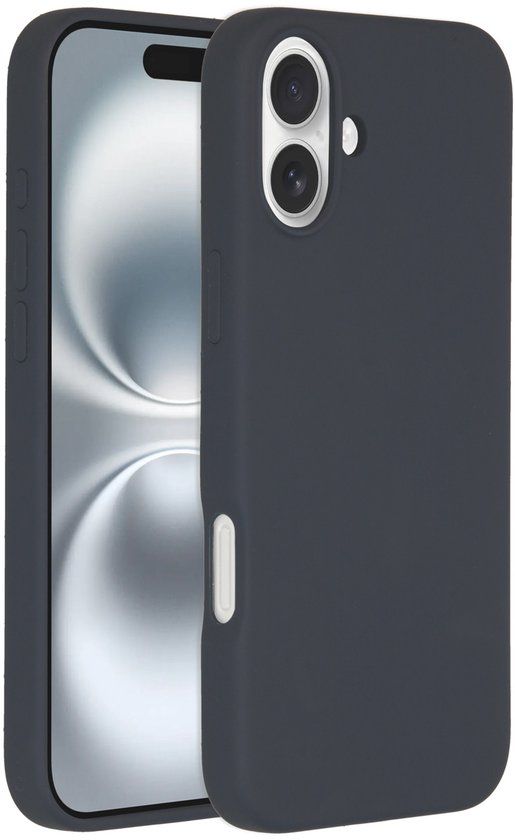 Accezz Liquid Silicone Backcover met MagSafe voor de Apple iPhone 16 Plus - Donkerblauw