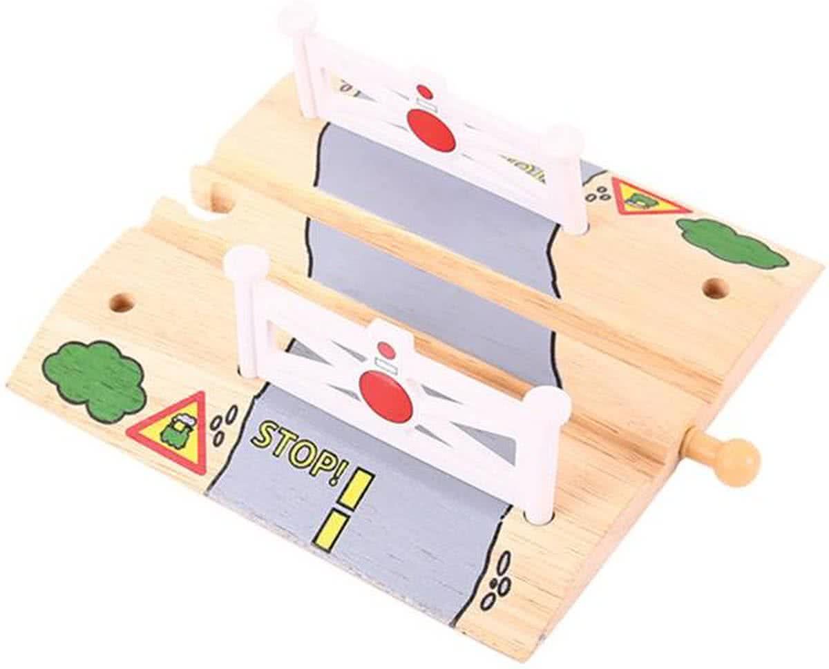 Bigjigs Houten Rails - Spoorwegovergang