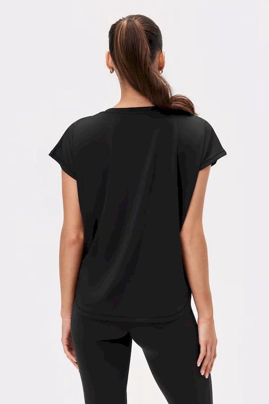 STRONGER - drop t-shirt - Training t-shirt korte mouw dames - Zwart