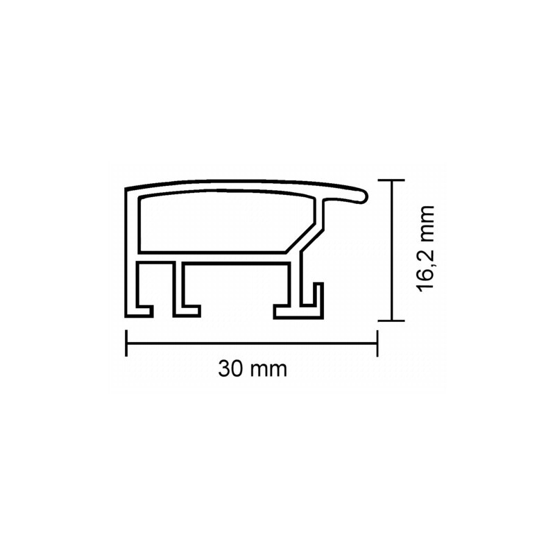 effect Effect Profil L2 zilver 13x18 aluminium