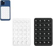 GadgetBay Telefoonhouder met Zuignappen - Sterke Grip - Wit Zwart - 1 stuk
