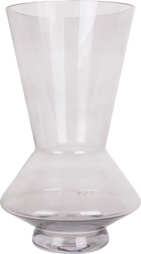 Present Time Vaas Glow - Ø17x28cm - Dark Grey Glass Vase - Modern