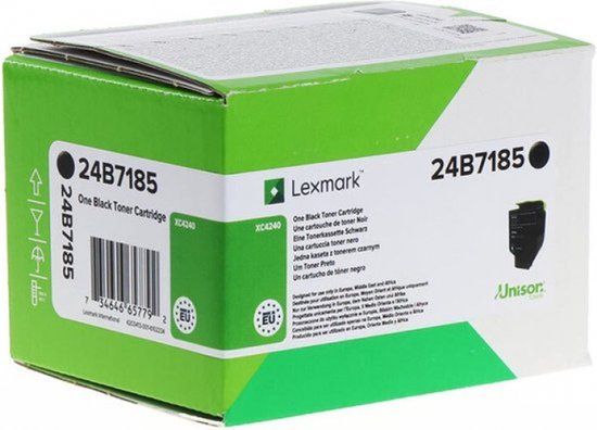 Lexmark 24B7185 - Tonercartridge - Zwart - 1 stuk