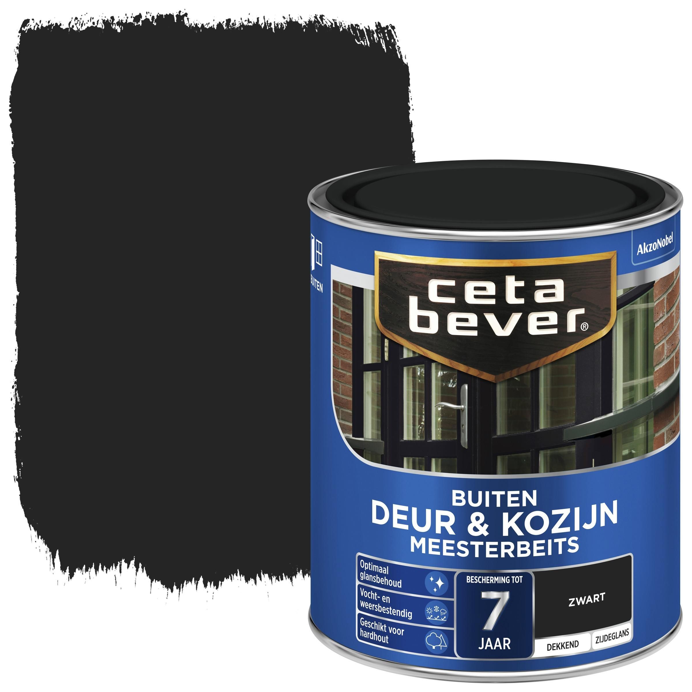 Cetabever Deur & Kozijn Meesterbeits Dekkend Zwart 750 ml