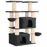vidaXL Kattentoren met sisal krabpalen Donkergrijs 147 cm