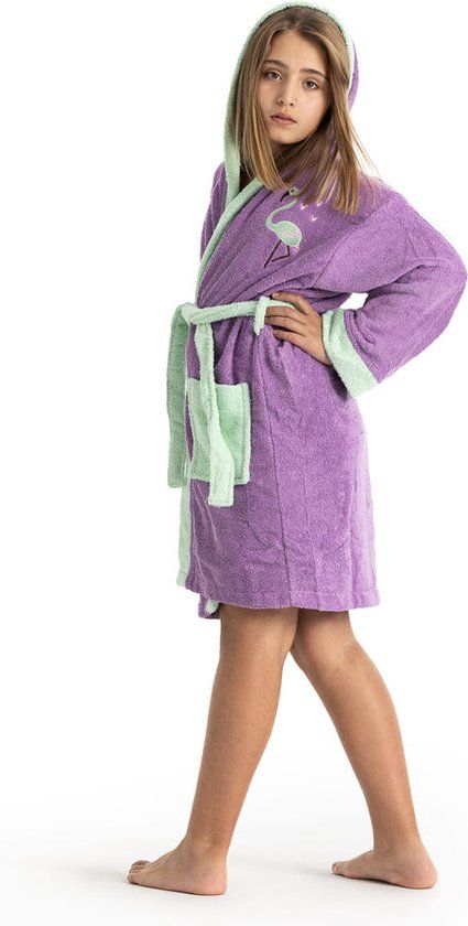 Kamerjas Paduana 380 g/m² 100% katoen Roze flamingo - 6-8 jaar