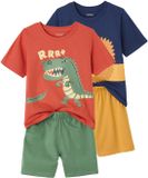 Vertbaudet Set van 2 pyjamashorts met dieren voor jongens