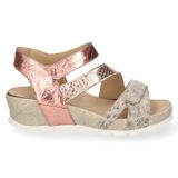 Durea 7405 Multicolor Platte Sandalen Dames Breed Leer PU/TPU Gesp Dierenprint Lente/Zomer 2025