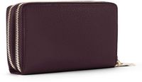 Lazarotti Bologna Leather Double Zip Around Wallet Navy