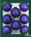 Krebs Kerstballen - 24x - violet velvet paars - 7 cm - glas