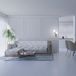 Italian Bed Linen Glamour, antislip bankovertrek met schiereiland SX, donkerblauw, 290 cm