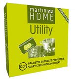Martini SPA Utility Steel Wool Soaped Pads en Spiral Scourer, meerkleurig, één