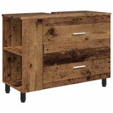 vidaXL Badkamer Vaniteitsunit Oud Hout 80 x 35 x 60 cm