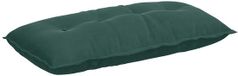 vidaXL Rugkussen Donkergroen 100 x 50 cm Corduroy stof