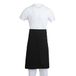 Whites Chefs Clothing schort met normale taille, zwart, materiaal: polykatoen, afmetingen: 915(b) x 762(l)mm, fa968