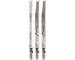 Bosch Professional 3-delig Decoupeerzaagblad set Extra Clean for Hard wood