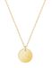 good.designs Ketting 18 K verguld met lettermunt C