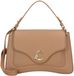 COCCINELLE Leren Schoudertas Handtas C-Me Grained Leather Handbag Skin Lichtbruin