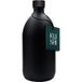 Icecat Bouteille de stockage en verre noir et bouchon