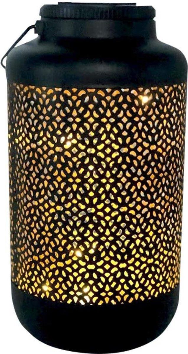 LUMISKY LUMIJARDIN SOLAR LED-LANTAARN HONEY - Tafellamp - Kunststof - Ø 13 cm x H 36 cm - 100 lumen - 8 uur brandtijd