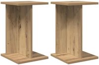 vidaXL Plantenstandaard 2 stuks Artisanaal eiken 25 x 25,5 x 40,5 cm