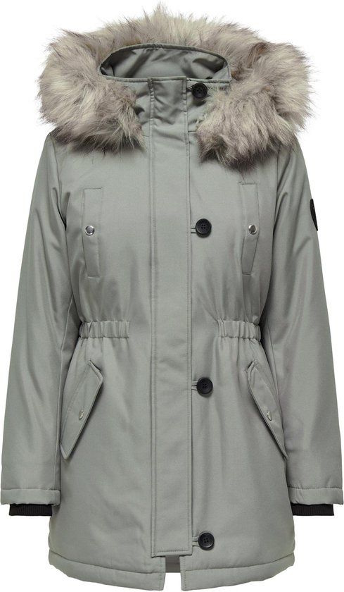 ONLY ONLIRIS FUR WINTER PARKA LIFE CC OTW Dames Parka - Maat M - Shadow;Nature Fur