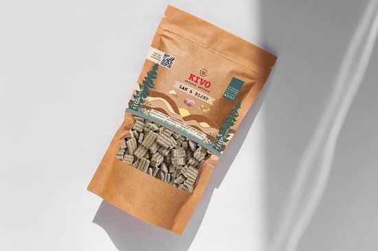 Kivo Petfood PROEFZAKJE Hondenbrokken Lam & Rijst 300g - Koudgeperst - Glutenvrij