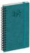 Exacompta 163422e Agenda LCD 16 W Swan zak weekkalender, 2110 met elastiek 1 week op 2 pagina's 16 x 9 cm januari tot december 2018 blauw