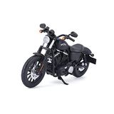 Bauer Spielwaren Maisto Harley-Davidson Sportster Iron 883: getrouw motormodel 1:12, met beweegbare standaard en stuur, zwart